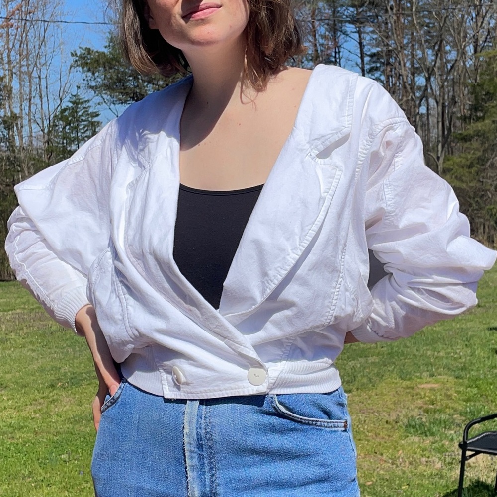 Vintage 80s Double Button Lightweight Jacket